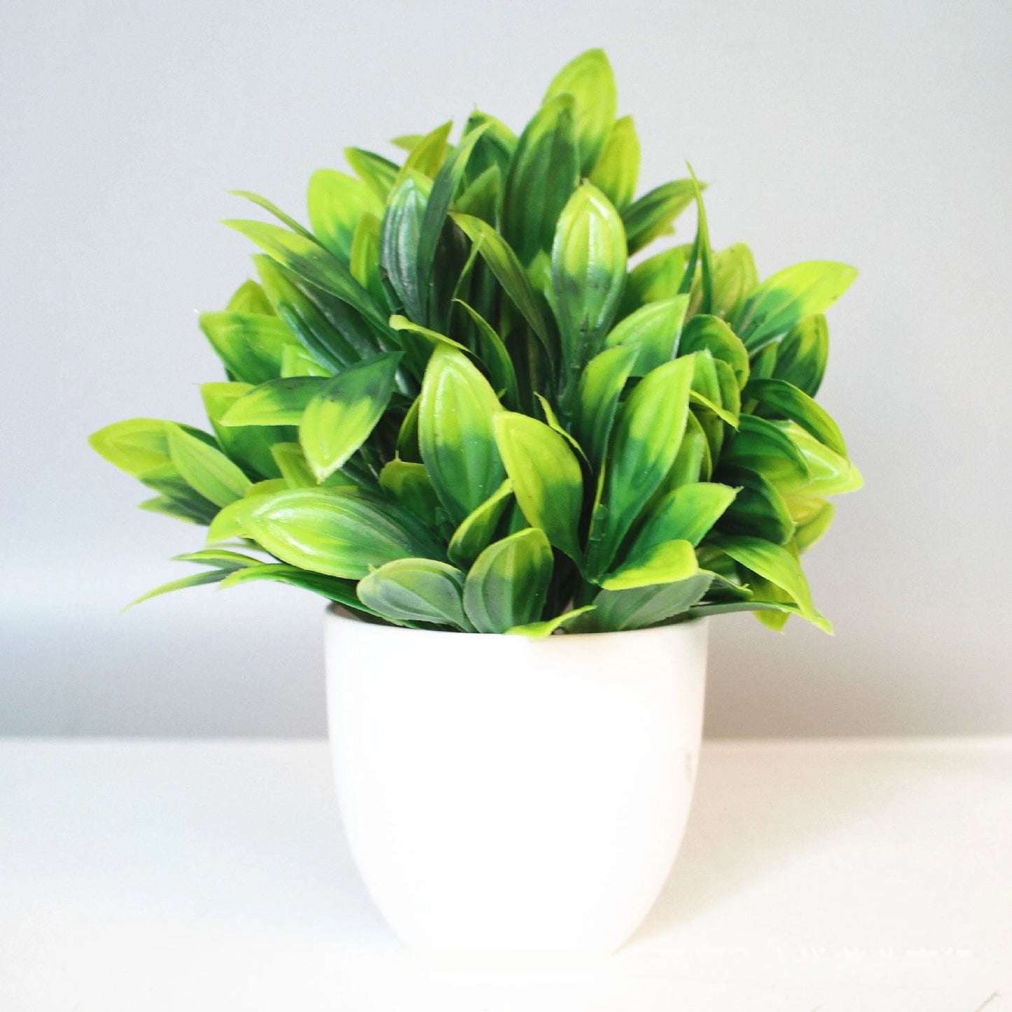 Artificial Plant Bonsai – Plastic Fake Green Potted Plants for Home Decoration