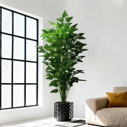 65–145cm Large Artificial Persian Leaf Tree – Tropical Faux Palm & Monstera Plant for Home & Garden Decor