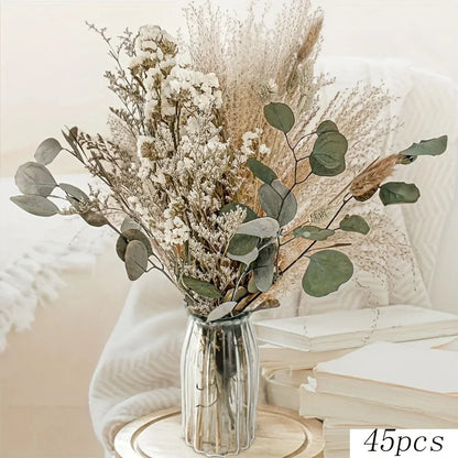Natural Dried Pampas Grass Bouquet – Modern Vase Filler for Home & Balcony Decor