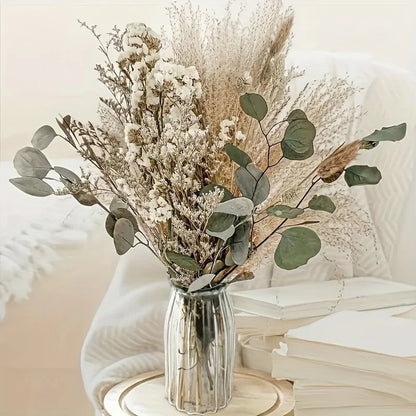 Natural Dried Pampas Grass Bouquet – Modern Vase Filler for Home & Balcony Decor