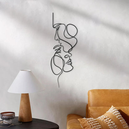 Wall Decor Minimalist face Art Work