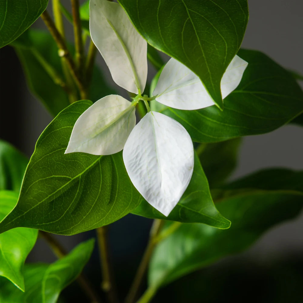 82–144cm Large Artificial Ficus Tree – Tall Faux Magnolia & Banyan Plant for Home & Garden Décor