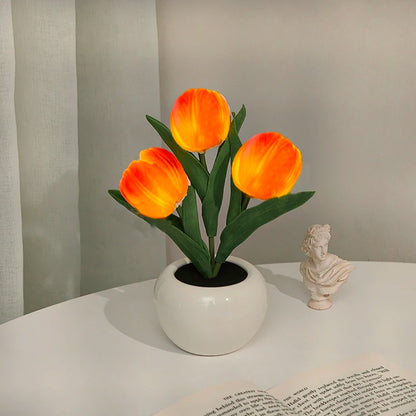 LED Tulip Night Lamp – Romantic Flower Desk Light for Bedroom & Table Decor