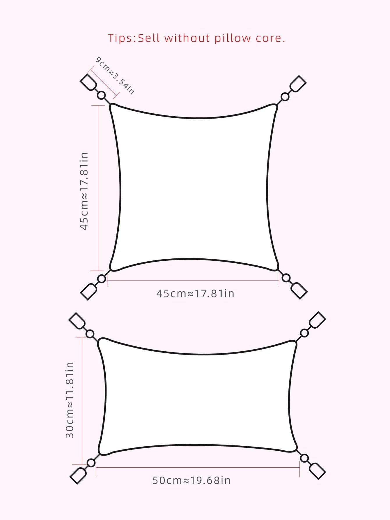 1-Piece Looped Pile Diamond Weave Throw Pillow Cover for Sofa, Bedroom & Living Room