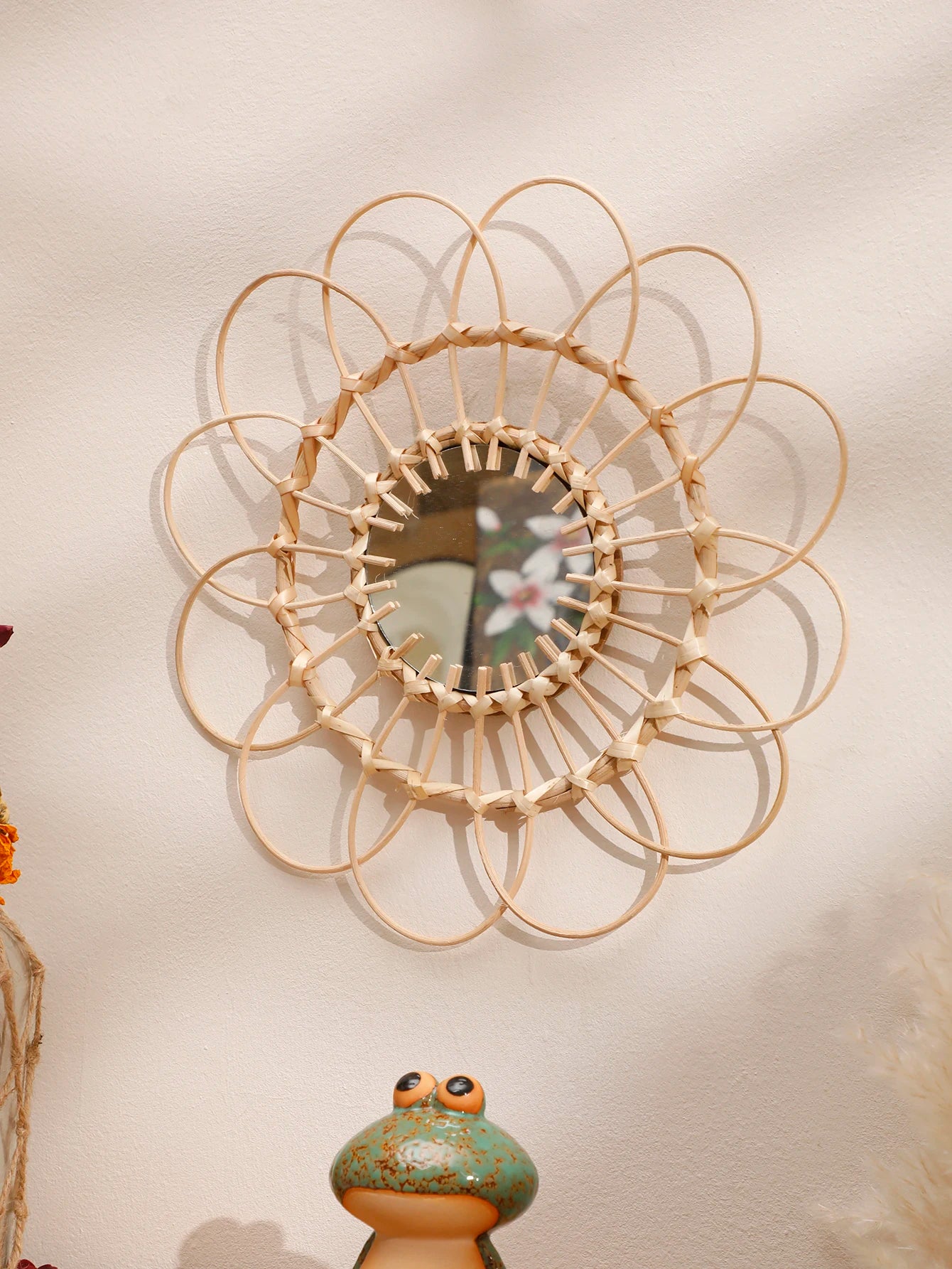 Hand Knitting Decorative Wall Mirror