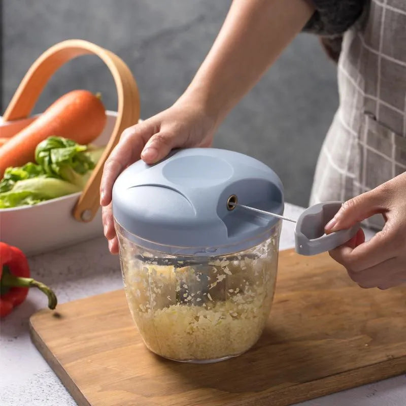 Garlic Chopper Rotate Vegetable Onion Cutter