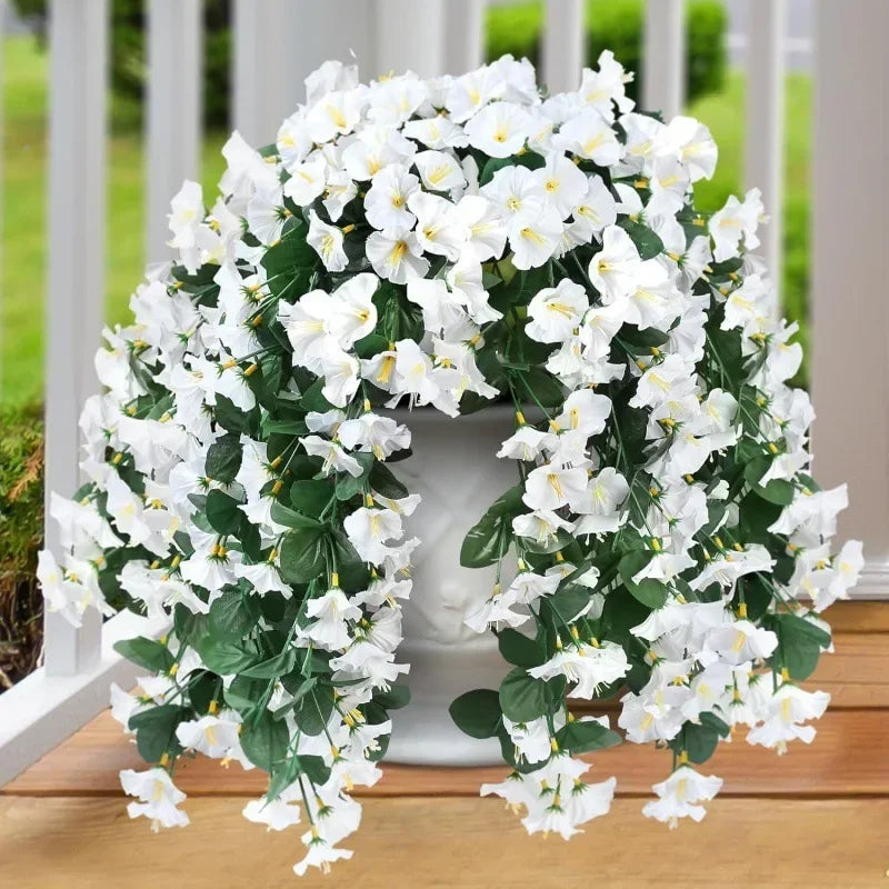 UV-Resistant Artificial Hanging Flowers & Plants – For Home Decor