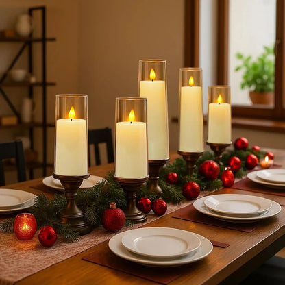 LED Flameless Flickering Candles (6–120PCS) – Battery Operated Fake Pillar Candles for Wedding, Birthday Party, Event & Home Decor