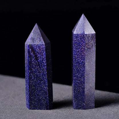 Natural Stone Crystal Point Wand for Witchcraft – Rose Quartz & Amethyst Healing Crystals, Reiki Stones, Mineral Home Décor and Craft Room Decoration
