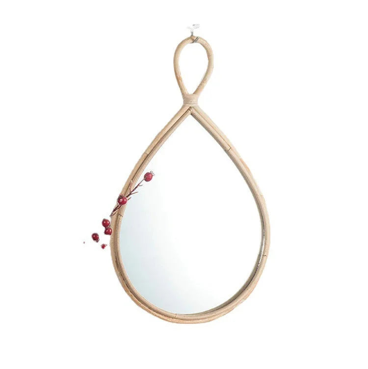 Nordic Bamboo Wall Hanging Mirror