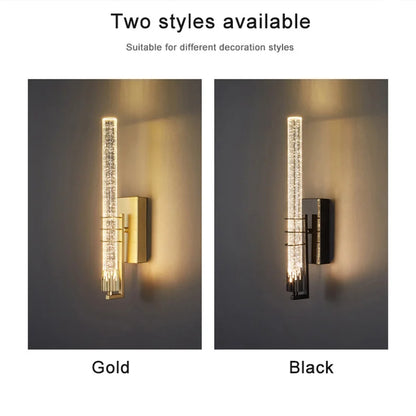 Modern Bubble Crystal Wall Lamp – Indoor Wall Sconce for Living Room & Bedroom