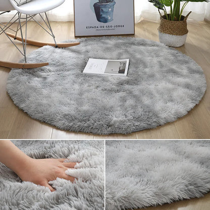 Super Soft Plush Round Fluffy Rug