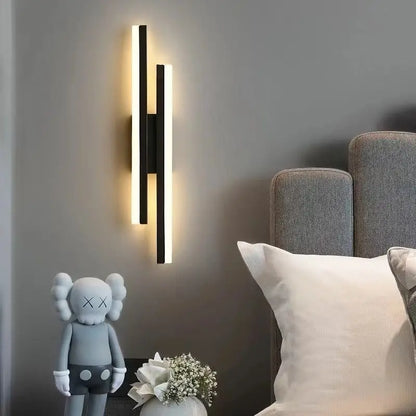 Modern LED Wall Lamp – Copper Pipe Accent with Acrylic Lampshade for Indoor Lighting