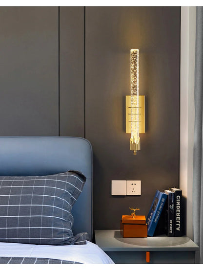 Modern Bubble Crystal Wall Lamp – Indoor Wall Sconce for Living Room & Bedroom