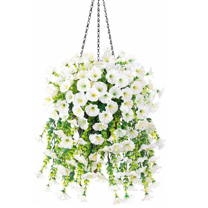 UV-Resistant Artificial Hanging Flowers & Plants – For Home Decor
