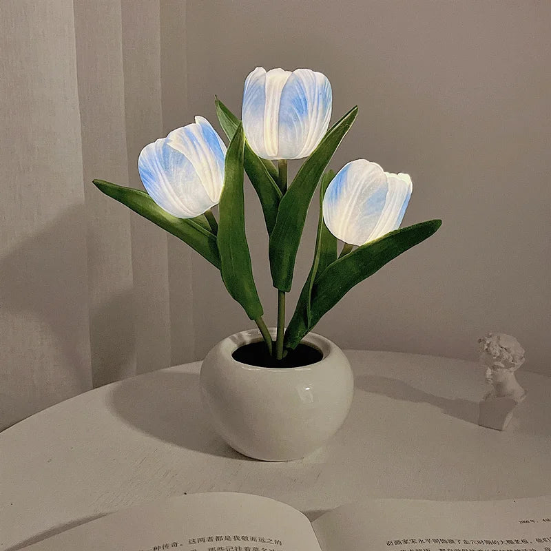 LED Tulip Night Lamp – Romantic Flower Desk Light for Bedroom & Table Decor