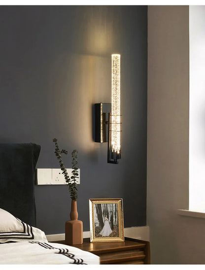 Modern Bubble Crystal Wall Lamp – Indoor Wall Sconce for Living Room & Bedroom