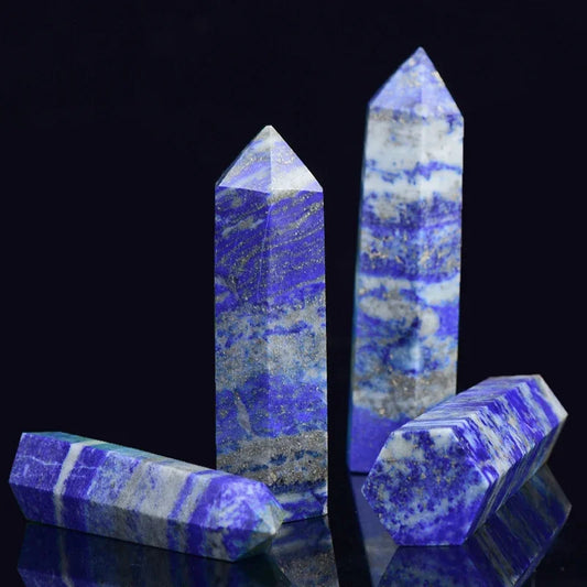 Natural Stone Crystal Point Wand for Witchcraft – Rose Quartz & Amethyst Healing Crystals, Reiki Stones, Mineral Home Décor and Craft Room Decoration