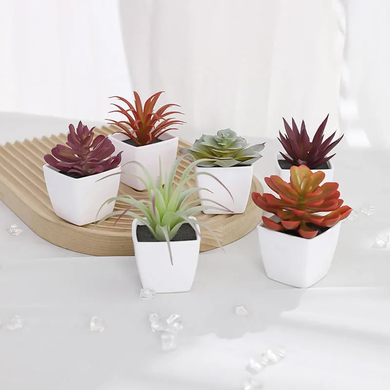 Small Plants Set of (6PCS) Artificial Plants