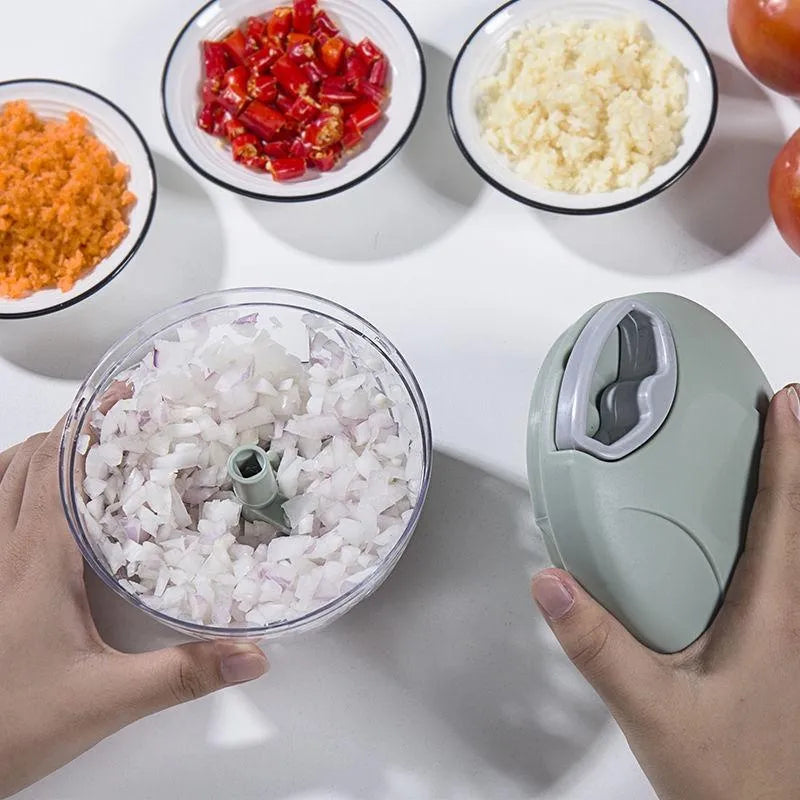 Garlic Chopper Rotate Vegetable Onion Cutter