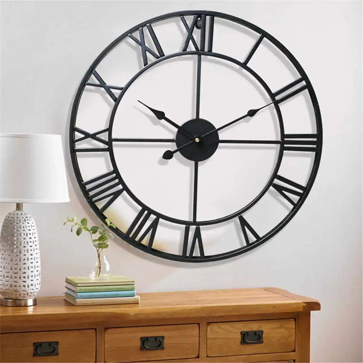 Modern 3D Retro Round Wall Clock