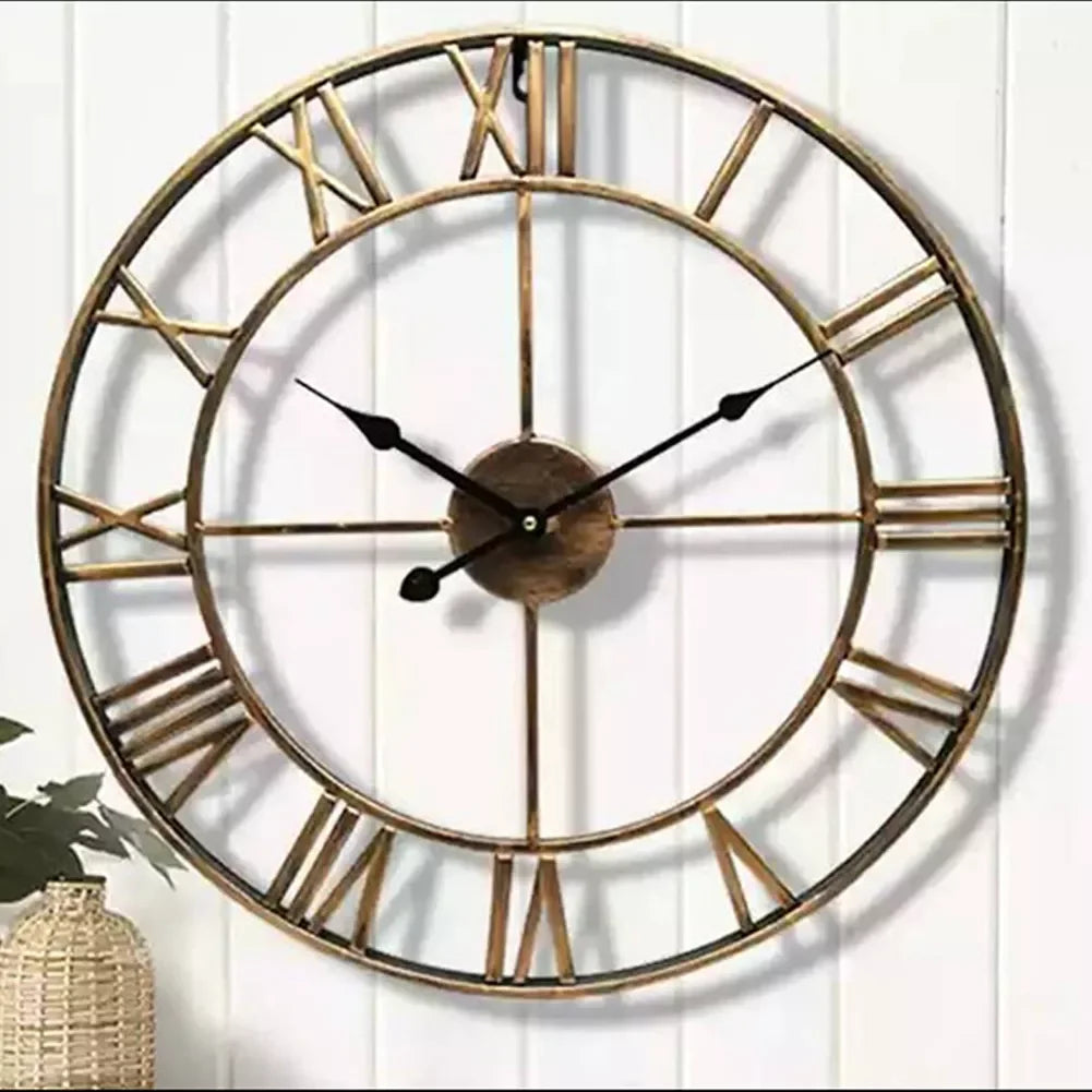 Modern 3D Retro Round Wall Clock