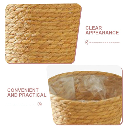 Wood Woven Plant Tripod Household Indoor Basket for Plants